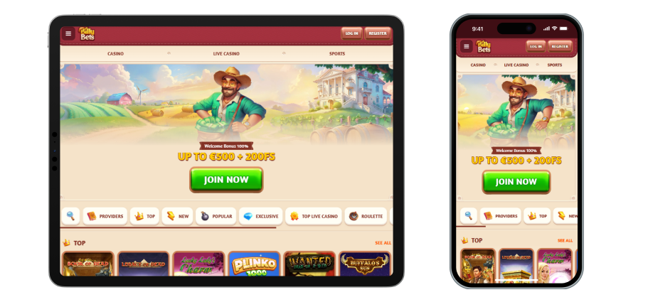 BillyBets καζίνο Κινητό Billy Bets casino Mobile
