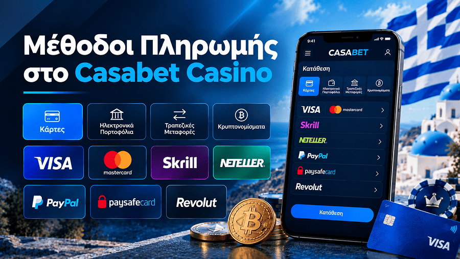 Λίστα μεθόδων πληρωμής στο CasinoCasabet