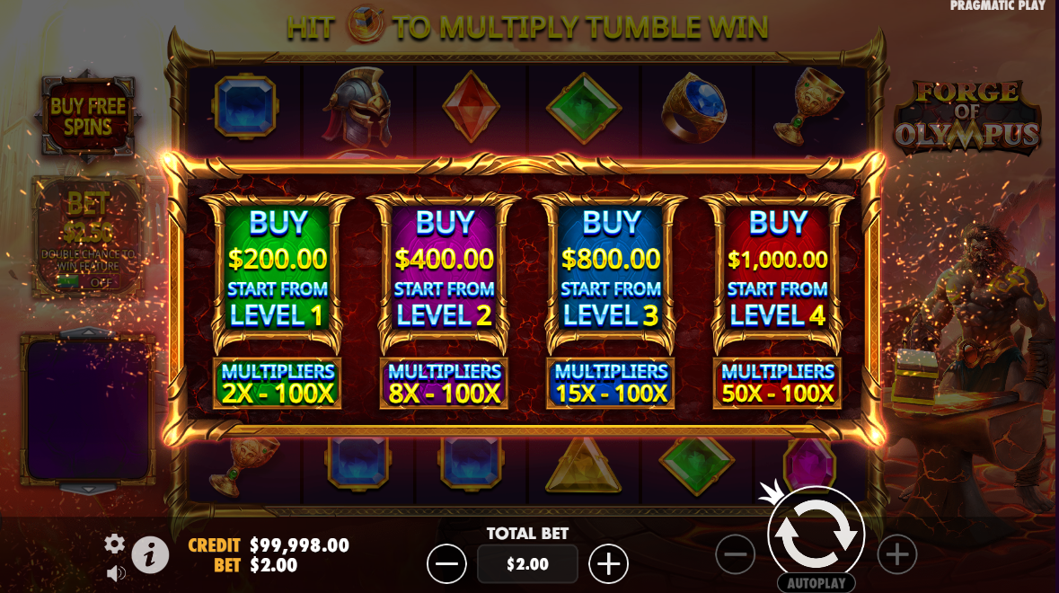 Forge Of Olympus Free Spins