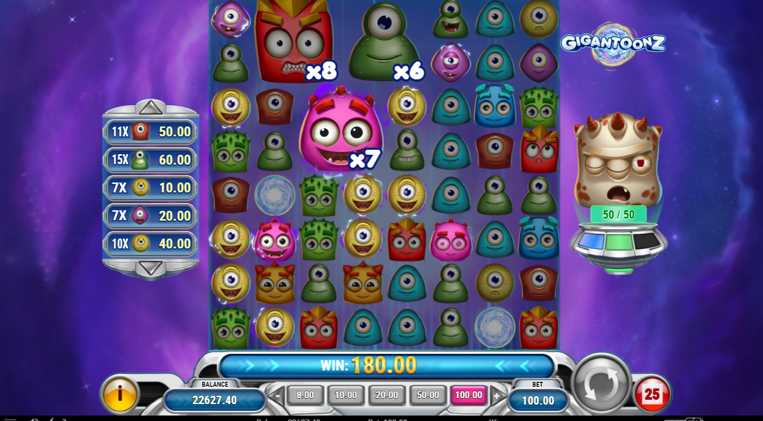 Gigantoonz Free Spins